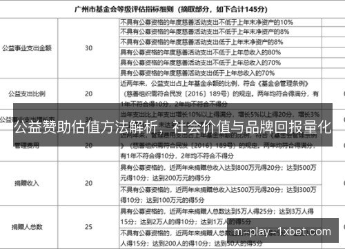 公益赞助估值方法解析，社会价值与品牌回报量化
